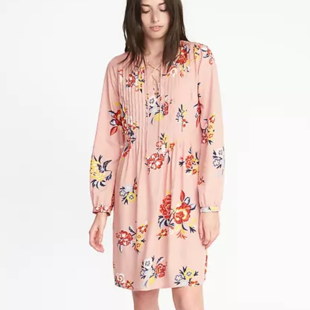 NWT Lace-up Swing Dress